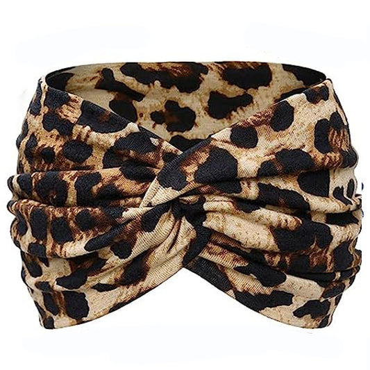 Fashion Women's Wide-brimmed Stretch Fabric Craft Cross Hair Band