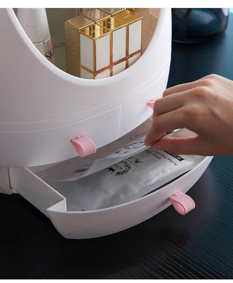 LED Makeup Organizer – USB charging cosmetic storage box