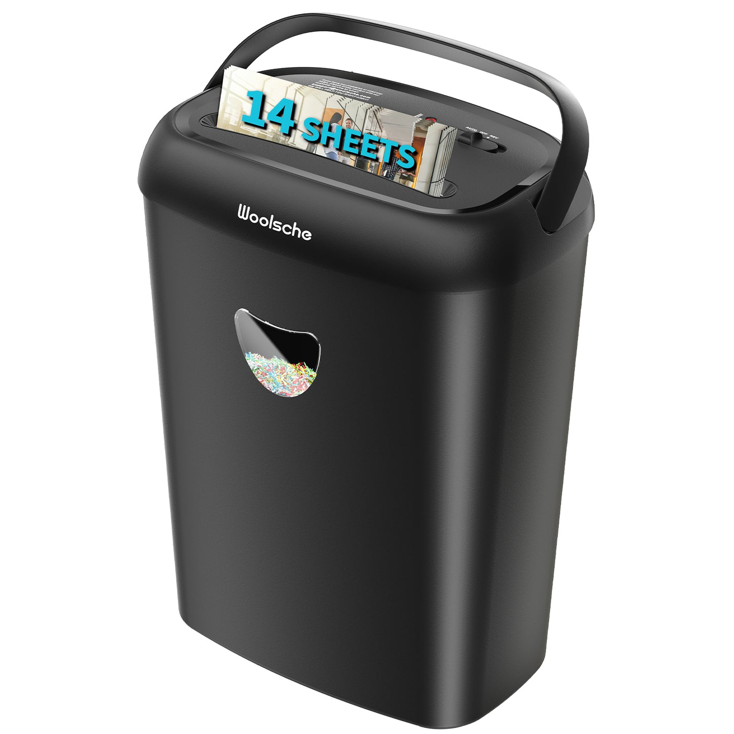 Sheet crosscut paper shredder