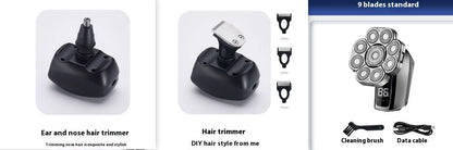 Electric head shaver for men