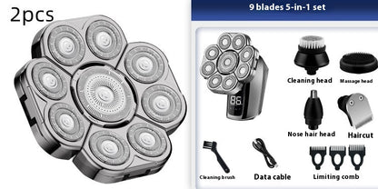 Electric head shaver for men