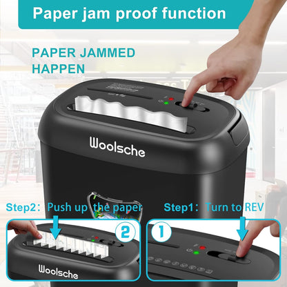 Sheet crosscut paper shredder