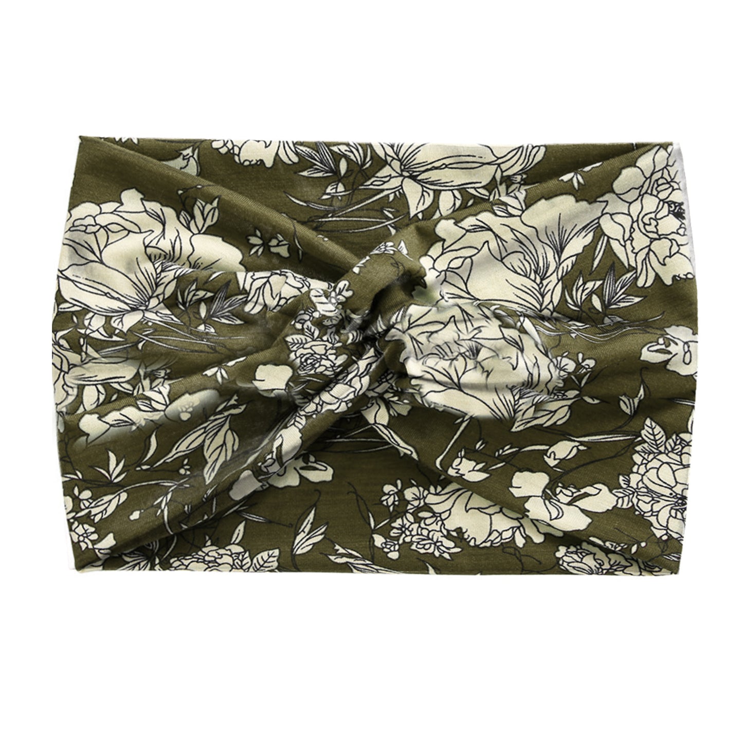 Fashion Women's Wide-brimmed Stretch Fabric Craft Cross Hair Band