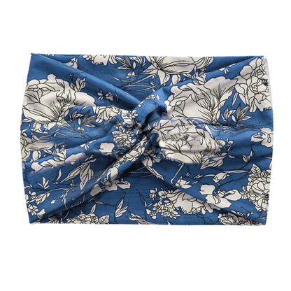 Fashion Women's Wide-brimmed Stretch Fabric Craft Cross Hair Band