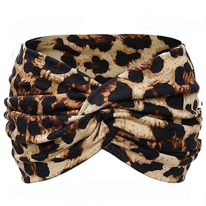 Fashion Women's Wide-brimmed Stretch Fabric Craft Cross Hair Band