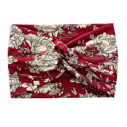 Fashion Women's Wide-brimmed Stretch Fabric Craft Cross Hair Band