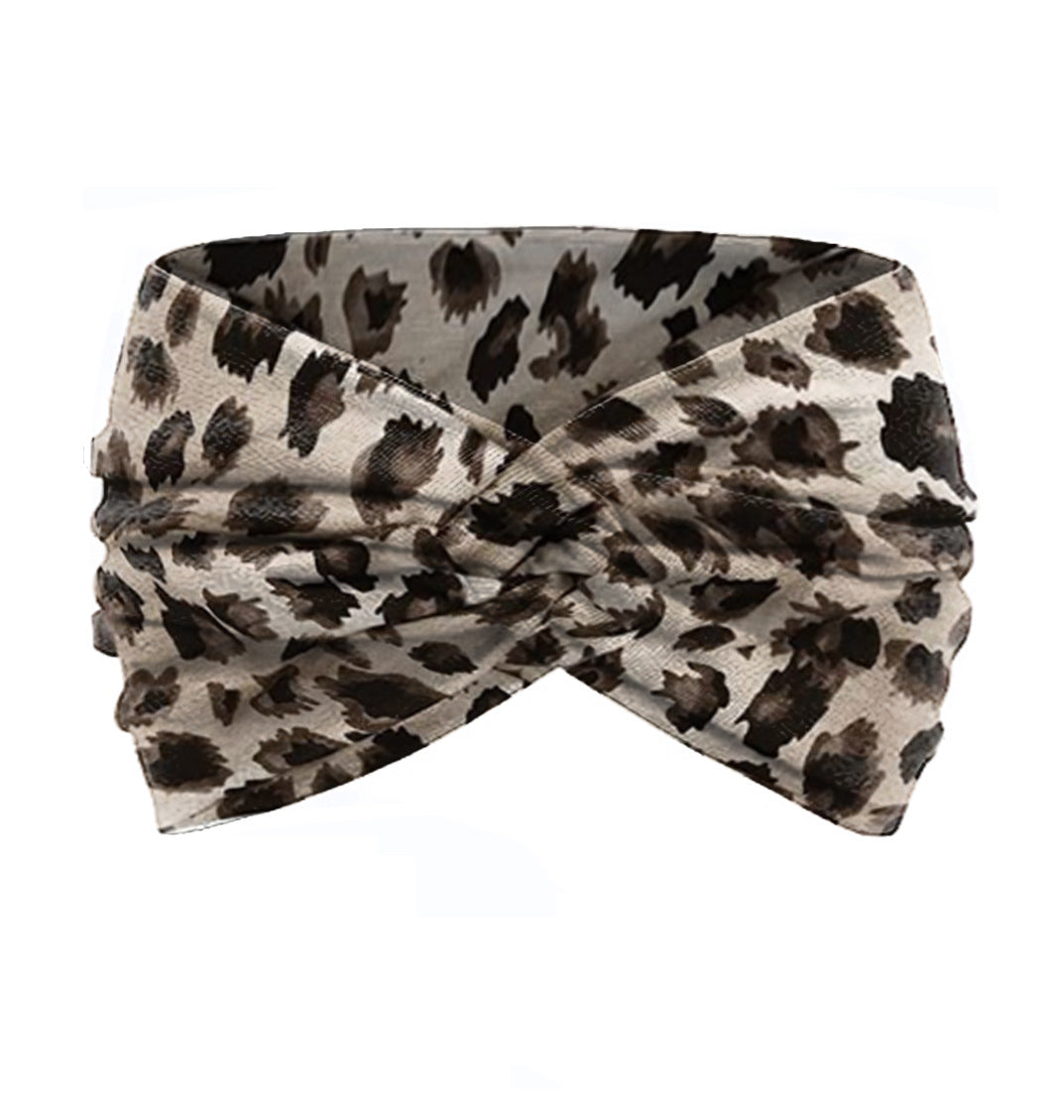 Fashion Women's Wide-brimmed Stretch Fabric Craft Cross Hair Band