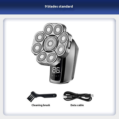 Electric head shaver for men