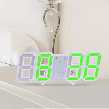 3D LED digital wall clock for home decor