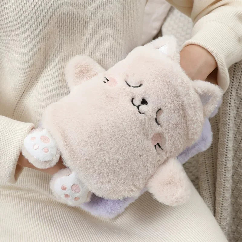 Cute plush hot water bag for warmth and comfort