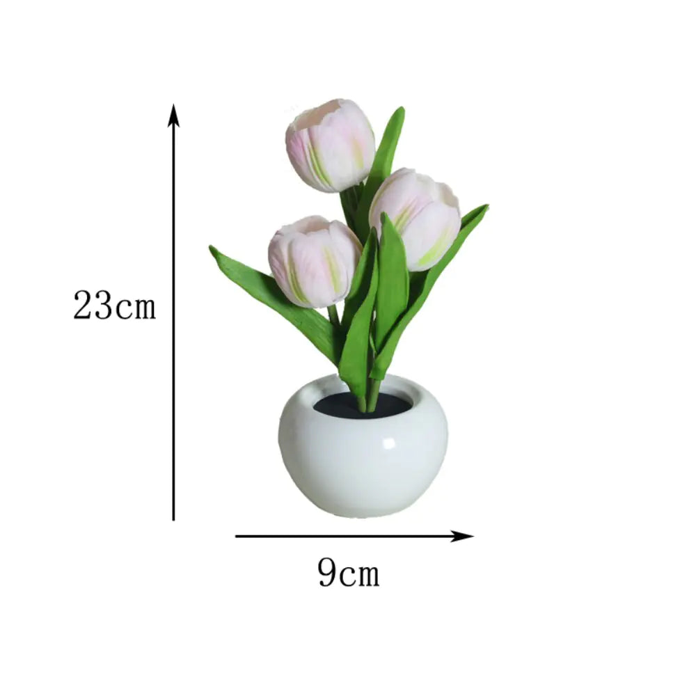 Romantic LED tulip night light for bedroom