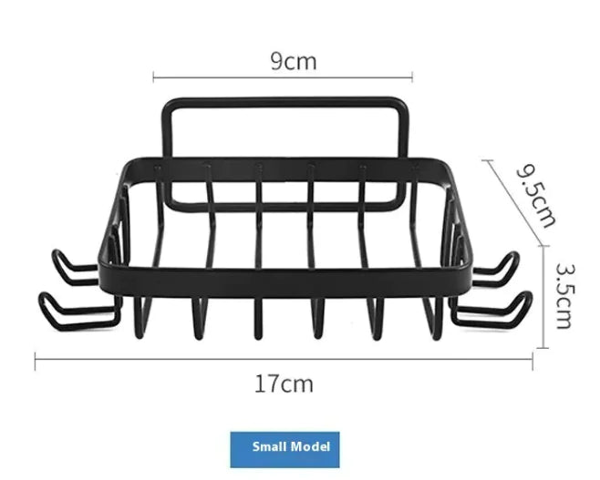 Space-saving corner shelf for bathroom essentials