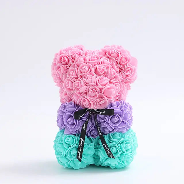 Floral Embrace Rose Teddy - a unique and charming gift