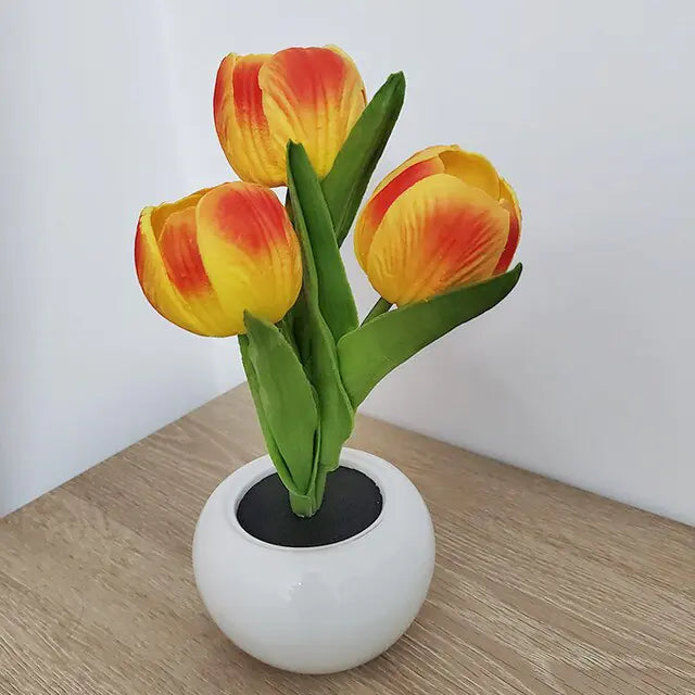 Romantic LED tulip night light for bedroom