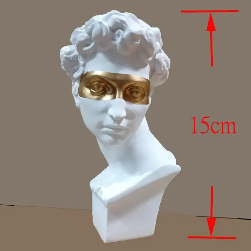 Stylish European resin bust sculpture for office or living room