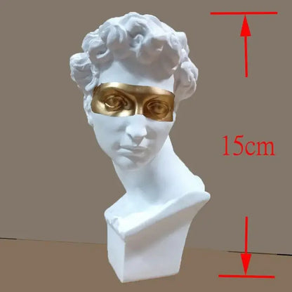 Stylish European resin bust sculpture for office or living room