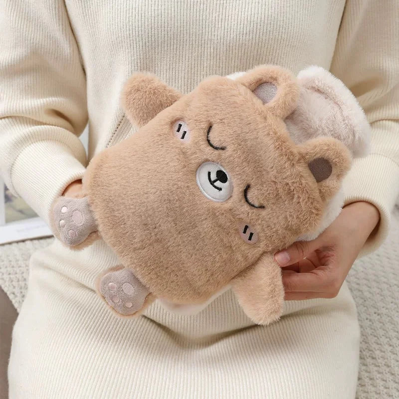 Cute plush hot water bag for warmth and comfort