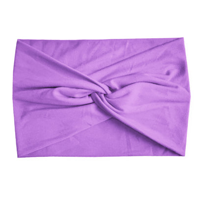 Fashion Women's Wide-brimmed Stretch Fabric Craft Cross Hair Band