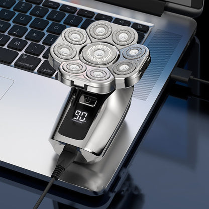 Electric head shaver for men