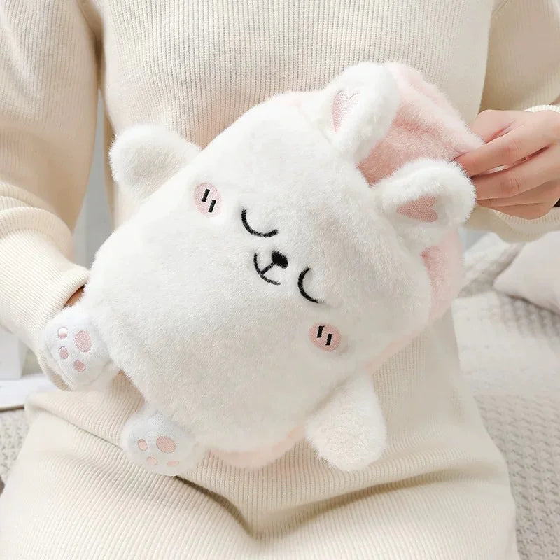 Cute plush hot water bag for warmth and comfort