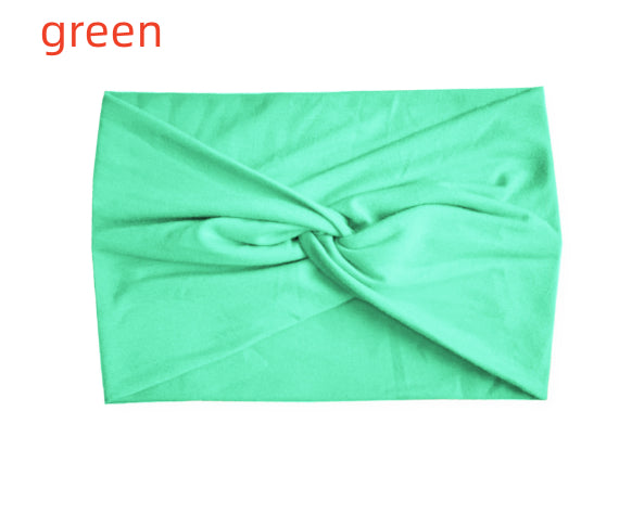 Fashion Women's Wide-brimmed Stretch Fabric Craft Cross Hair Band