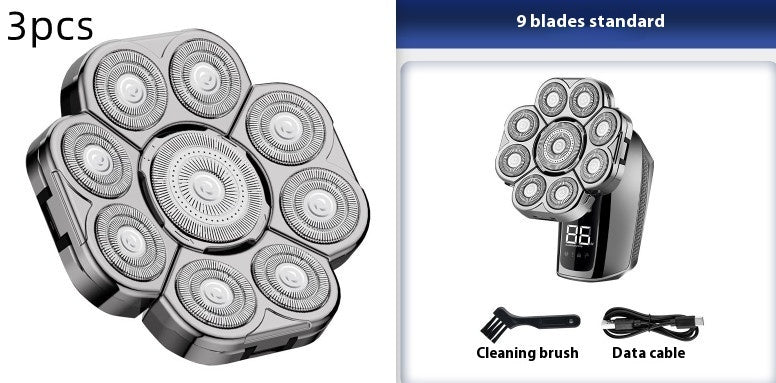 Electric head shaver for men