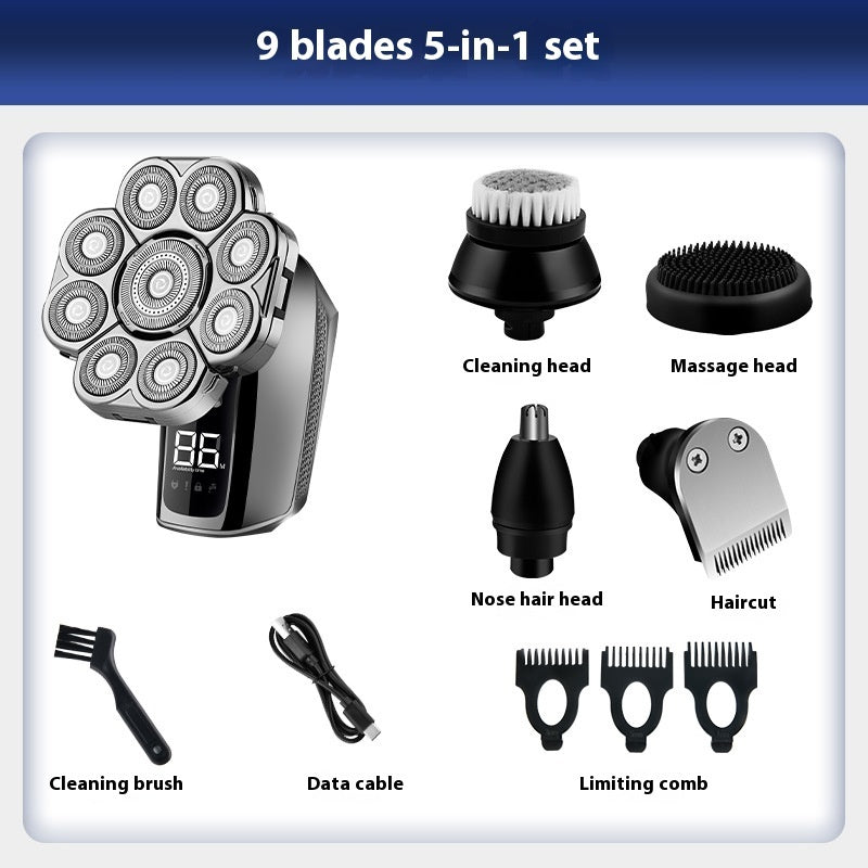 Electric head shaver for men