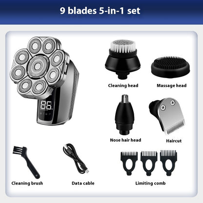 Electric head shaver for men