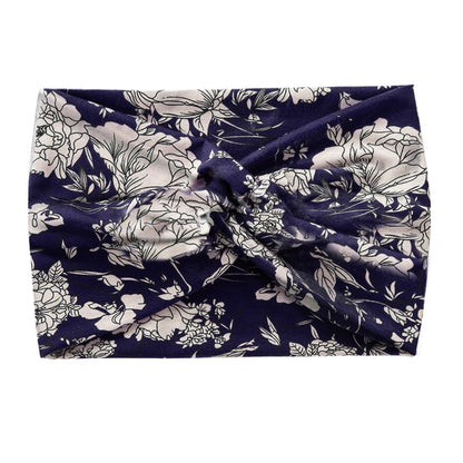 Fashion Women's Wide-brimmed Stretch Fabric Craft Cross Hair Band