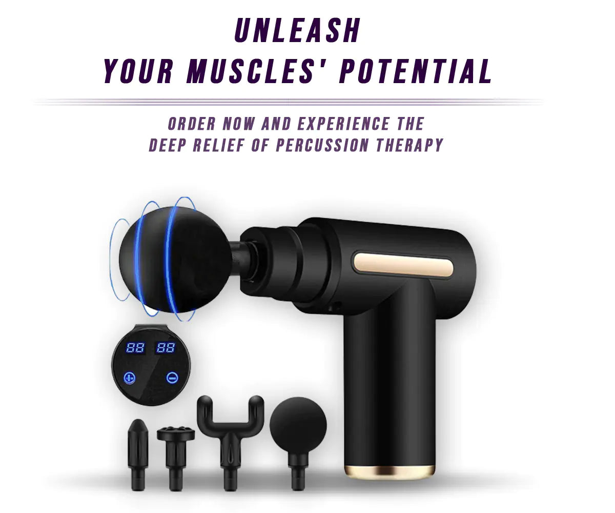 Compact muscle massager gun for full body relaxation