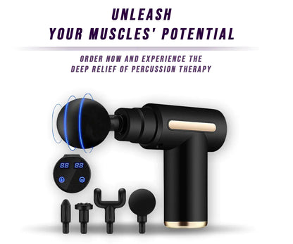 Compact muscle massager gun for full body relaxation