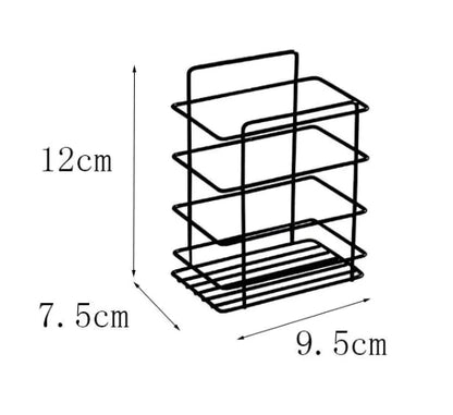 Space-saving corner shelf for bathroom essentials