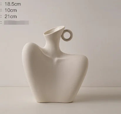 Unique sculpture vase centerpiece for tables and shelves