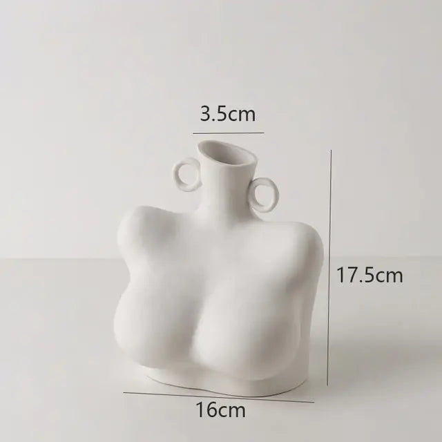 Unique sculpture vase centerpiece for tables and shelves