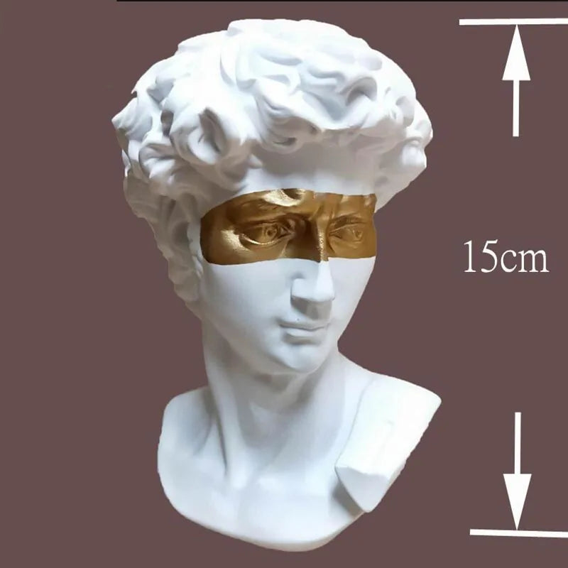 Stylish European resin bust sculpture for office or living room