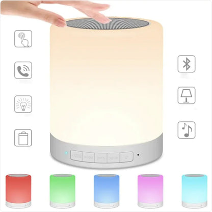 Portable touch-controlled Bluetooth speaker for mobile devices