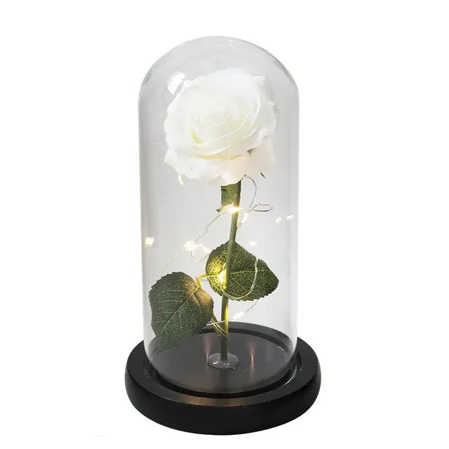 Beautiful Galaxy Rose - Artificial flower with glowing effect