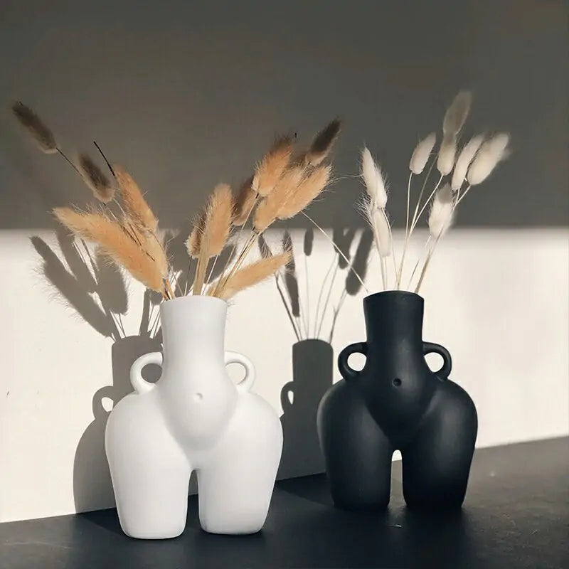 Unique sculpture vase centerpiece for tables and shelves