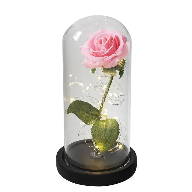 Beautiful Galaxy Rose - Artificial flower with glowing effect